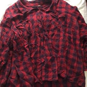 Red and blue flannel